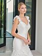 Adrianna Papell 31312 Applique Strap Open Back Wedding Dress