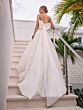 Adrianna Papell 31313 Removable Bow Strapless Lace Wedding Dress