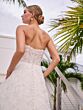 Adrianna Papell 31313 Removable Bow Strapless Lace Wedding Dress