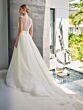 Adrianna Papell 31315 Beaded Bodice Plunging Neck Wedding Gown