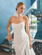 Adrianna Papell 31316 Side Streamer Drape Bodice Wedding Gown