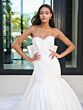 Adrianna Papell 31318 Back Bow Sweetheart Neck Bridal Dress