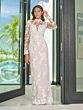 Adrianna Papell 31319L Sheer Sleeve Removable Overskirt Bridal Dress