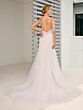 Adrianna Papell 31320 Godet Skirt Open Back Bridal Dress