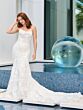 Adrianna Papell 31323 Gauntlet Sleeve Strapless Lace Bridal Gown