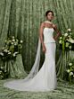 Adrianna Papell 31350 Scoop Neckline Pearl Embellished Wedding Dress
