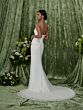 Adrianna Papell 31350 Scoop Neckline Pearl Embellished Wedding Dress