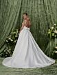 Adrianna Papell 31351 Bow Accent Plunging V-Neck Wedding Dress