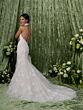 Adrianna Papell 31352 Halter Neckline Backless Wedding Dress