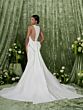 Adrianna Papell 31362 Bow Train Jewel Neckline Wedding Dress