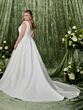 Adrianna Papell 31365 Sweep Train Plunging V-Neck Wedding Dress