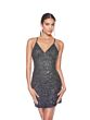 Alyce Paris 84009 Criss Cross Back Embellished Dress