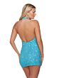 Alyce Paris 84016 Illusion Sides Halter Neck Dress