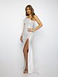 Ava Presley 39229 One-Shoulder Illusion Sleeve Dress