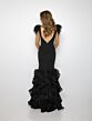 Ava Presley 39312 Sheer Side Ruffle Skirt Dress