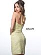 Jovani 1558 Yellow/Silver Cocktail Dress