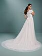 Christina Wu 28188 Puff Sleeve A-Line Modest Wedding Dress