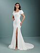 Christina Wu 28189 Square Neck Illusion Sleeve Wedding Gown
