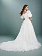 Christina Wu 31255M Puff Sleeve Pleated Skirt Bridal Gown