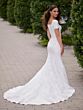 Christina Wu 28206 Scalloped Sleeve Square Neck Wedding Dress