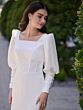 Christina Wu 28207 Juliet Sleeve Square Neck Wedding Dress