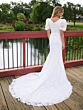 Christina Wu 28214 Scoop Neck Puff Sleeve Bridal Dress
