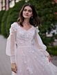 Christina Wu 28215 Bishop Sleeve Court Neck Bridal Dress