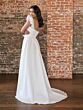 Christina Wu 34032 Flutter Sleeve Scoop Neck Wedding Dress
