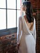 Christina Wu 34035 Bateau Neck Cowl Back Bridal Dress