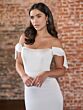 Christina Wu 34037 Bow Sleeve Off-The-Shoulder Bridal Gown
