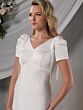 Christina Wu 28239 Puff Sleeve V-Neckline Wedding Dress