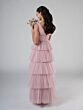 Christina Wu 32256 Tiered Skirt V-Neck Junior Bridesmaid Dress