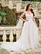 Christina Wu 15892 Square Neck Bow Belt Wedding Gown
