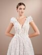 Christina Wu 15868 Cap Sleeve V-Neck Wedding Gown