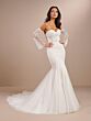 Christina Wu 15878 Removable Sleeve Sweetheart Neck Wedding Dress