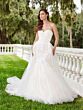 Christina Wu 15879 Sweetheart Neck Organza Wedding Gown