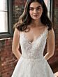 Christina Wu 15919 Lace A-Line Scoop Back Bridal Gown