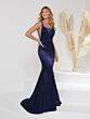 Christina Wu 48002 Open Back Square Neck Dress