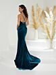 Christina Wu 48021 Faux Wrap Lace-Up Back Dress