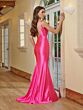 Christina Wu 48060 Cowl Neck Open Back Dress