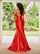Christina Wu 48062 Off-The-Shoulder Draped Skirt Dress