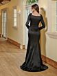 Christina Wu 48064 Long Sleeve Square Neck Dress