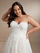 Christina Wu 29443 Detached Sleeve Strapless Plus Size Wedding Gown