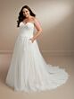Christina Wu 29443 Detached Sleeve Strapless Plus Size Wedding Gown