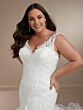 Christina Wu 29444 Ruffle Skirt Low Back Plus Size Wedding Gown