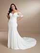 Christina Wu 29449 Plunging Neckline Button Back Plus Size Bridal Gown