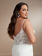 Christina Wu 29449 Plunging Neckline Button Back Plus Size Bridal Gown
