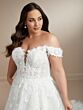 Christina Wu 29450 Off The Shoulder Sparkly Plus Size Bridal Gown
