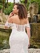 Christina Wu 29470 Sheer Corset Back Plus Size Wedding Gown