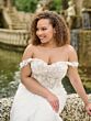 Christina Wu 29474 Lace Strap Fit And Flare Plus Size Bridal Gown